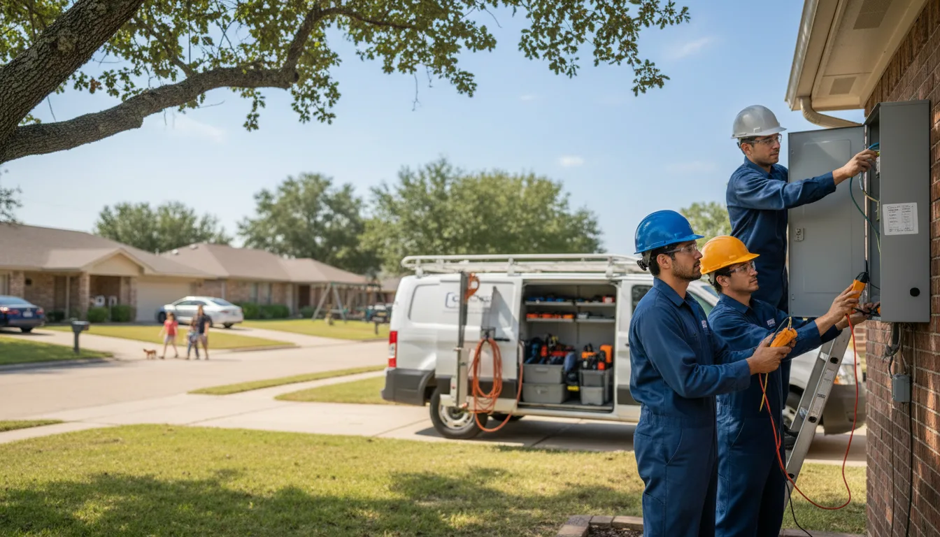 Certified electrician providing emergency electrical services in Webster, WI